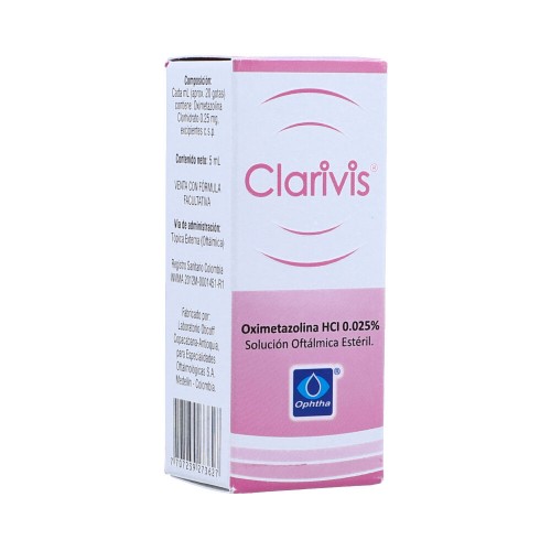Clarivis 0.025% Solución Oftálmica Esteril Frasco X 5 Ml
