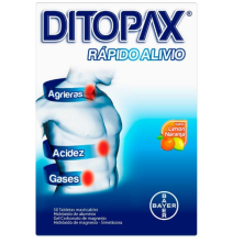 Ditopax Sabor Limón naranja Caja X 50 tabletas 