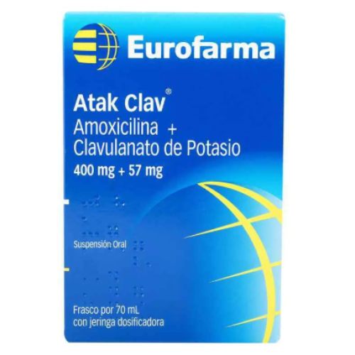 Atak Clav 400/57Mg Frasco x 70 mililitros