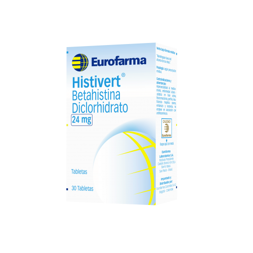 Histivert 24 Mg Caja X 30 tabletas