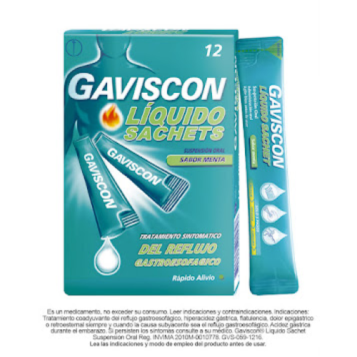 gaviscon original liquido sachet x 12 un