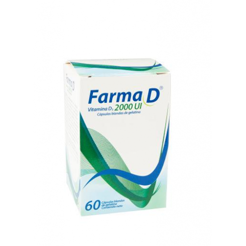Farma D 2000 UI Frasco X 60 Cápsulas 