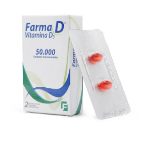 farma d 50000 ui x 2 cápsulas blandas