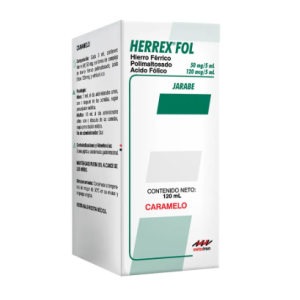 Herrex Fol Jarabe x 120 mililitros Caramelo