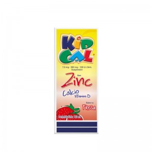 KidCal 7.5Mg /300 Mg-100 UI/5 Ml Suspensión con zinc Frasco X 180 Ml 