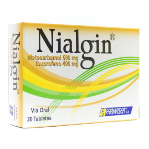 Nialgin 500 Mg/ 400 Mg Caja X 20 Tabletas 