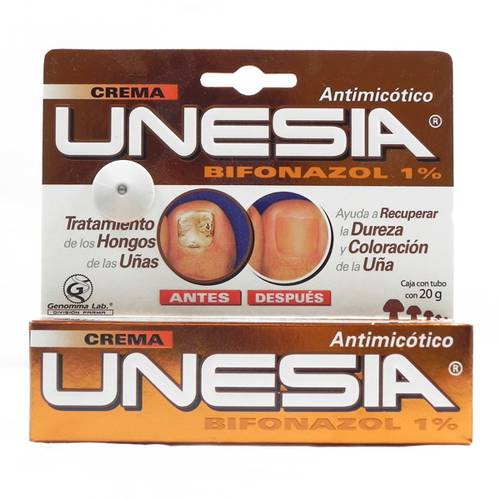 Crema Unesia Antimicótico 1% Tubo X 20 Gramos 