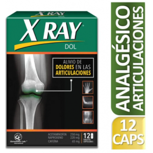 X-Ray Dol 250 Mg/ 220 Mg/ 65 Mg alivio de dolores  Caja X 12 Cápsulas 