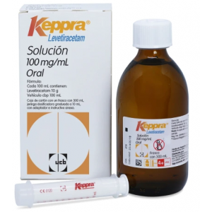 Keppra Solución 100 Mg/Ml Oral Frasco X 300 Ml 