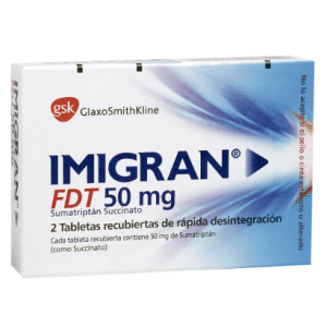 imigran FDT 50 mg x 2 tabletas