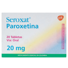 seroxat 20 mg x20 tab paroxetina