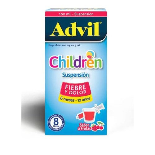 Advil Children suspensión sabor a fruta Frasco X 100 Ml 