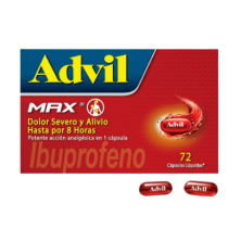 Advil Max 400Mg  X 72 Cápsulas Liquidas