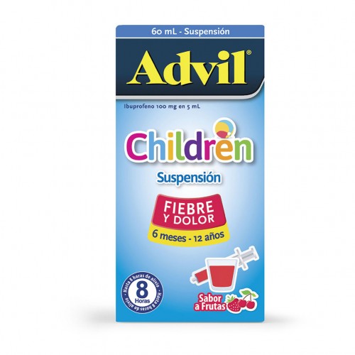 Advil Children Suspensión 100Mg/5Ml Frasco X 60 Ml 
