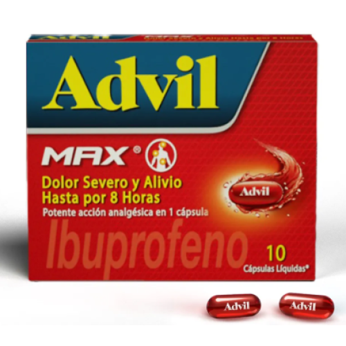 Advil Max 400 Mg Caja x 10 cápsulas