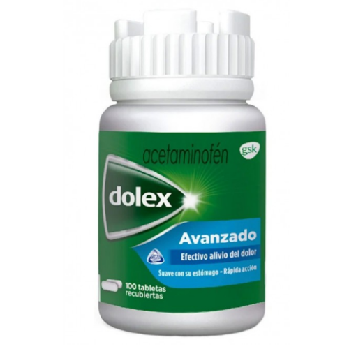 Dolex avanzado frasco x 100 tabletas recubiertas 
