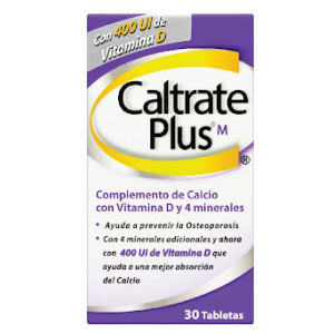 Caltrate Plus 400 Ui x 30 tabletas