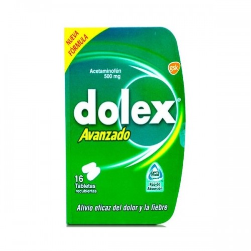 Dolex Avanzado 500 Mg Caja X 16 Tabletas 