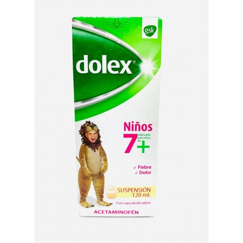 Dolex Niños 7+ Suspensión Frasco X 120 Ml 