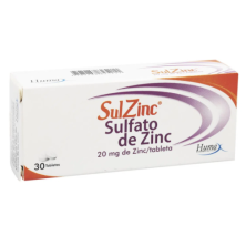 SulZinc 20 Mg Caja X 30 Tabletas 