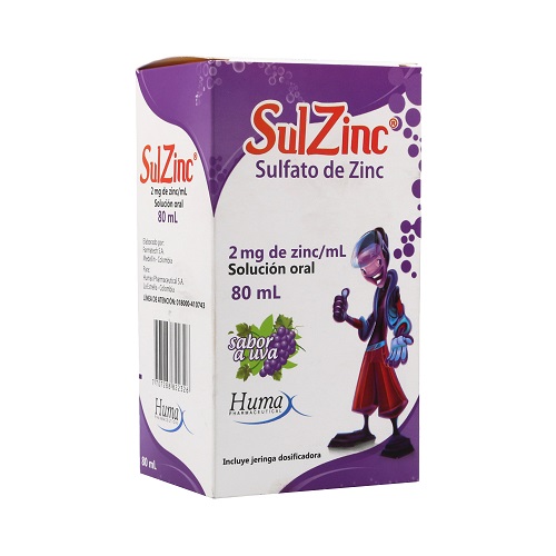 Sulzinc 2Mg /Ml Frasco X 80 Ml 