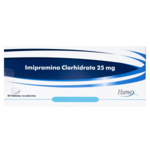 imipramina 25 mg x 50 tabletas