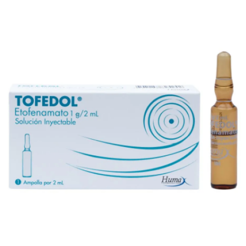 tofedol (etofenamato) 1g/2ml solución inyectable ampolla x 2 ml