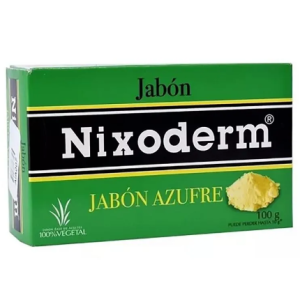 nixoderm jabon azufre barra x 100 gramos