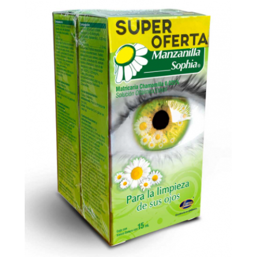 Manzanilla sophia Oferta X 2 Frasco 15 Ml c/u