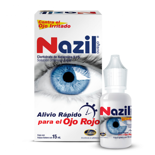Nazil  Ofteno 0.1% Solucion oftalmica esteril Frasco X 15 Ml 