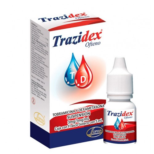 Trazidex Ofteno Solución 3 Mg/ 1 Mg/ Ml Frasco X 5 Ml 