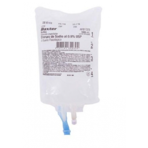 Cloruro de Sodio al 0.9% USP Bolsa X 500 Ml 