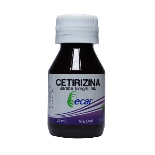 Cetirizina Jarabe 5 Mg/5 Ml Frasco X 60 Ml 