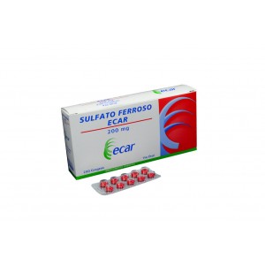Sulfato Ferroso 200 Mg Caja X 250 Tabletas 