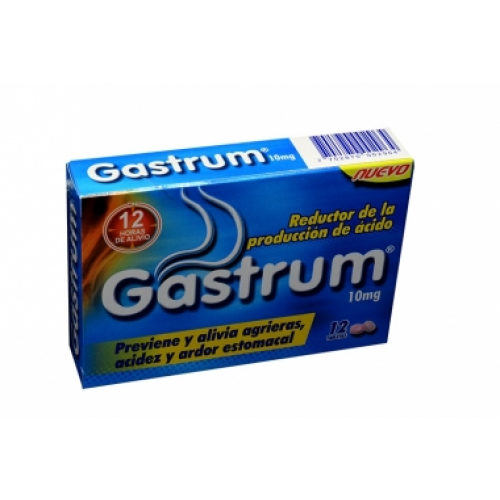 Gastrum 10 Mg Caja X 12 Tabletas 