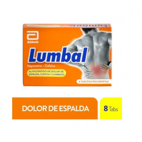Lumbal Caja X  8 Tabletas