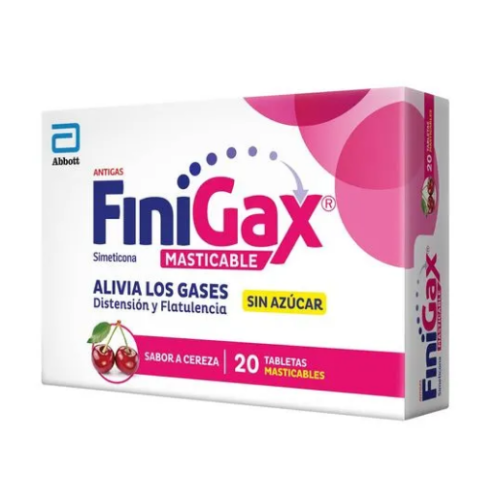 finigax masticables cereza x 20 tabletas