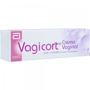 Vagicort Crema vaginal 0.8%/0.0036% Tubo X 20 Gramos