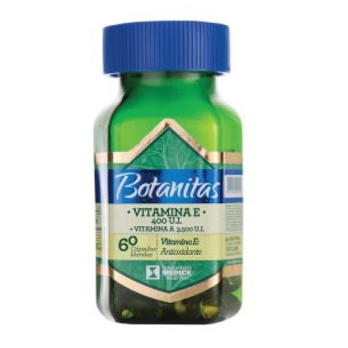 vitamina E 400 UI + vitamina A 3.500 UI x 60 cápsulas