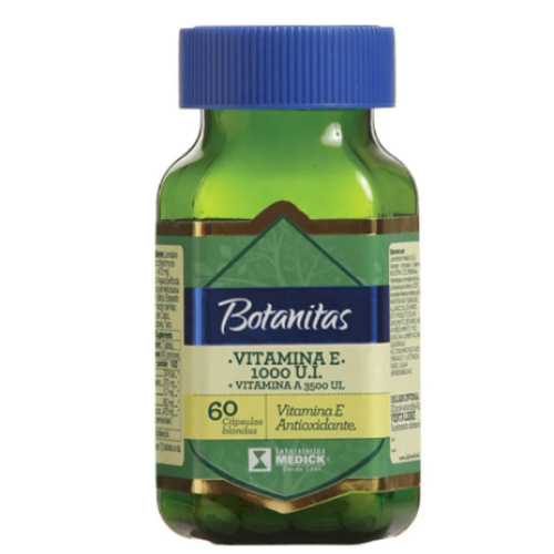 vitamina E 1000ui + vitamina A 3500ui x 60 cápsulas