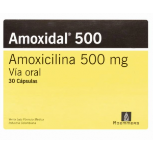 Amoxidal 500 Mg Caja X 30 Cápsulas 