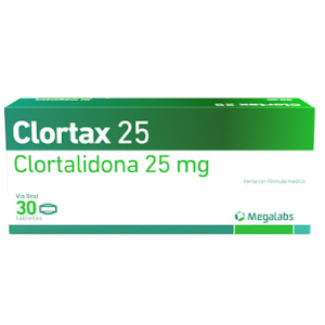 clortax 25 mg x 30 tabletas