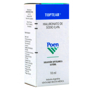Toptear 0.4% Solución oftálmica estéril Frasco X 10 Ml 