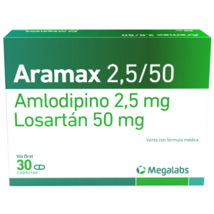 aramax 2.5/50 mg x 30 cápsulas