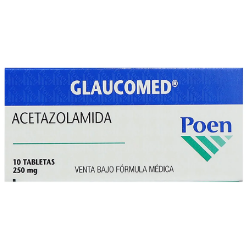 glaucomed 250 mg x 10 tabletas