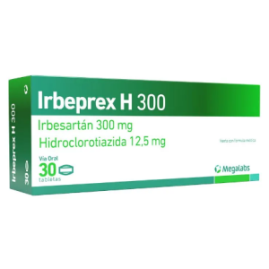 irbeprex-h 300/12.5 mg x 30 tabletas