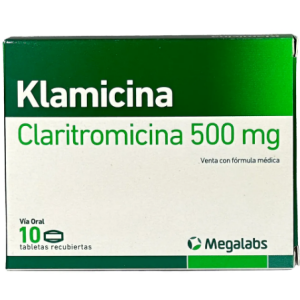 klamicina 500 mg x 10 tabletas