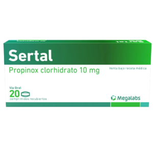 sertal 10 mg x 20 tabletas