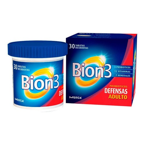 Bion-3 Probióticos defensas Adultos Frasco X 30 Tabletas 