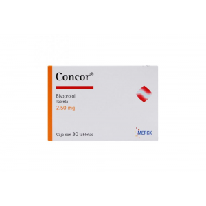 Concor 2.50 Mg Caja X 30 Tabletas 
